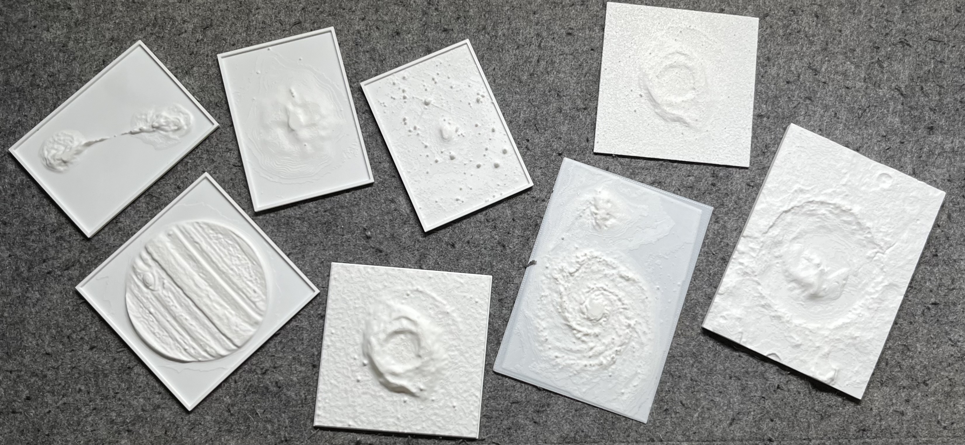 Tactile astronomy models